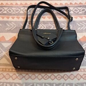 Black Faux Leather Women's Bag